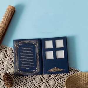 Caja de Paleta de Sombras de Ojos Vacía Personalizada, Estilo Libro, Embalaje de Papel Vintage con Cierre Magnético, Paleta de Sombras de Ojos Recargable, Maquillaje - Product Image 5