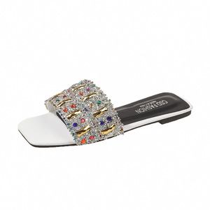 New Arrived High Quality Fashion Women Sandals Luxury Colored Women's Flat Slippers New Arrivals - Product Image 5