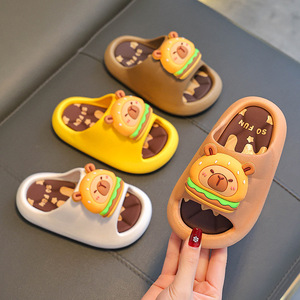 Sandales d'été Kapi Bala pour enfants, fermées, à motifs de dessins animés, pour garçons et filles, pour la maison, la salle de bain, antidérapantes, grandes tailles pour enfants et bébés - Product Image 4