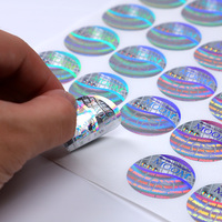 Autocollants de sécurité holographiques 3D personnalisés, étiquettes laser anti-contrefaçon, autocollants d'emballage imperméables pour boîtes cadeaux cosmétiques