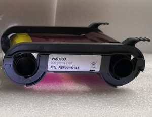 10 pièces Original R5F008S141 YMCKO ruban de couleur-300 impressions par rouleau fonctionnent avec l'imprimante de carte d'identité <span class=keywords><strong>Evolis</strong></span> Zenius Primacy - Product Image 2