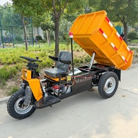 Mini-tricycle benne électrique de 1,5 tonne à roues, directement de l'usine, pour l'exploitation minière et l'agriculture