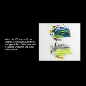 Señuelo de pesca artificial de plástico de 13g con cuchilla giratoria, tipo cuchara, señuelo blando, señuelos de hundimiento con deflector de agua para Zander y <span class=keywords><strong>Carpa</strong></span> SNEDA - Product Image 4