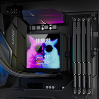 Boîtier d'ordinateur de jeu ICE APEX VISION S 360 BK avec refroidisseur d'eau, roulement à billes ARGB, compatible Intel LGA115X/1200/1700/1851 AM4 AM5, silencieux
