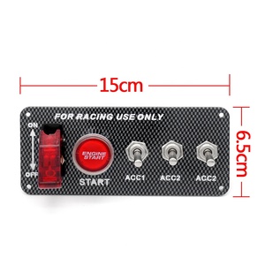 <span class=keywords><strong>Interruptor</strong></span> Combinado para Modificación de Automóviles, Panel de Fibra de Carbono T3, <span class=keywords><strong>Interruptor</strong></span> Tipo Balancín Multiusos, <span class=keywords><strong>Encendido</strong></span> con un Botón, Colorido - Product Image 6