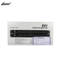Égaliseur graphique numérique Lane EQ-231 Pro 6 sorties pour système audio domestique, égaliseur amplificateur graphique 31 bandes
