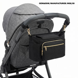 <span class=keywords><strong>Sac</strong></span> <span class=keywords><strong>à</strong></span> langer élégant et léger en nylon imperméable pour poussette, idéal pour les voyages et l'usage quotidien - Product Image 1