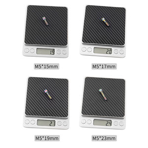 Sekrup <span class=keywords><strong>Titanium</strong></span> Hitam MUQZI M5x17mm untuk Batang Setang Sepeda Road/Mountain Bike - Product Image 6
