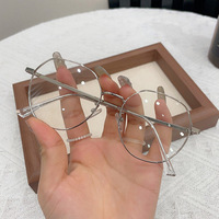 Gafas de ordenador antiradiación azul, artefacto de belleza femenina, cara grande, delgada, sin grados, ojos planos, miopía masculina 9371