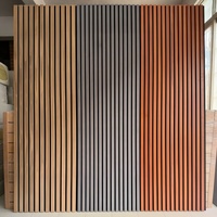 Panneaux acoustiques muraux en bois, écologiques, ignifuges, matériau absorbant le son, panneaux acoustiques muraux en grille