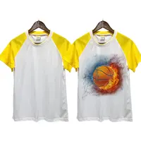 Футболки Prosub, сублимационная рубашка, 100% полиэстер, чистый пользовательский принт, быстросохнущая сетчатая ткань, цветная футболка с коротким рукавом реглан