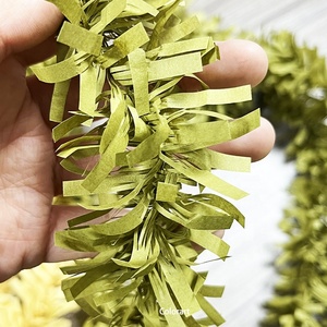 Đám cưới ngoài trời Cây giáng sinh trang trí mây Vòng hoa long lanh tinsel giấy Đảng Vòng hoa cho lễ hội decors - Product Image 5