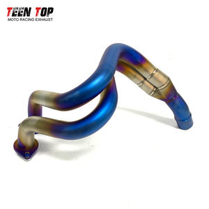 304 En-tête D'échappement En Acier Inoxydable Bleu Tuyau D'échappement 51mm En-tête pour <span class=keywords><strong>Kawasaki</strong></span> <span class=keywords><strong>ER6N</strong></span> ER6F Ninja650R <span class=keywords><strong>Z650</strong></span> Ninja650 VERSYS650 - Product Image 4