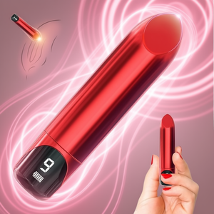 Manshi GG-90 Mini Dildo Rouge Alimenté par USB avec Affichage LED Numérique, Vibrateur de Stimulation du Point G, Jouet pour Adultes - Product Image 2