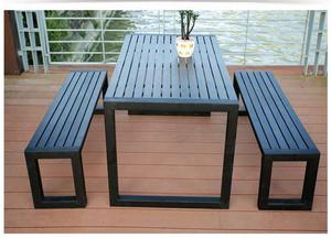 Set <span class=keywords><strong>da</strong></span> Giardino: Tavolo Rettangolare, 2 Sedie e Panchine - Arredamento <span class=keywords><strong>da</strong></span> <span class=keywords><strong>Esterno</strong></span> in Materiale Durevole - Product Image 6