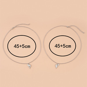 YICAI Collar de Amistad de Acero Inoxidable con Mariposas, 2 Piezas/Tarjeta, Regalo para Hermanas, Cumpleaños, Mejores Amigas para Siempre, Collar BFF para 2 - Product Image 2