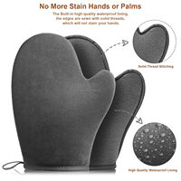 Gants exfoliants personnalisés avec logo, applicateur de bronzage auto-bronzant avec mitaine de bronzage pour lotions et brumes, gant de bronzage