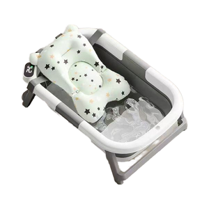 Bañera Plegable Cuadrada Portátil para Niños Pequeños, Material TPE y PP Económico con Cojín, Termómetro y Funciones Plegables - Product Image 2