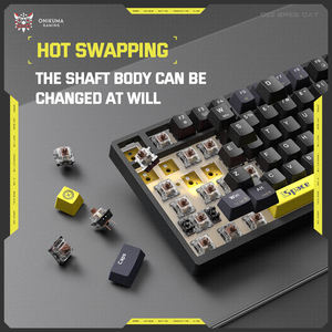 Teclado Mecánico para Juegos ONIKUMA <span class=keywords><strong>G52</strong></span> al por Mayor, Iluminación RGB, Interruptor Marrón, 82 Teclas, Cableado - Product Image 4