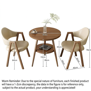 Modern Luxury Round Faux Marble Coffee <b>Table</b> with Double Tier and Black Metal Frame for Living Room Cafe Apartment - Product Image 6