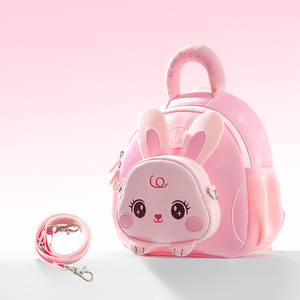 Sac à dos enfant en néoprène style tendance, motif animalier de dessin animé, unisexe, pour étudiants de 3 à 6 ans, fermeture éclair - Product Image 3