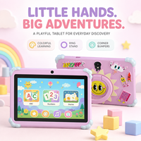 Dispositivo de Aprendizaje Preescolar, Tablet Android 9 de 7 Pulgadas, 1GB de RAM, 16GB de Almacenamiento, Pantalla Táctil de 1280x800 con Juegos Educativos, Dispositivo Infantil