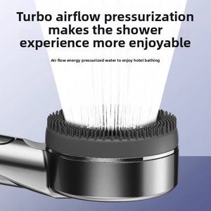 Cabezal de ducha filtrado con cepillo 5 modos Cabezal de ducha de pulverización de alta presión con filtros Elimina <span class=keywords><strong>el</strong></span> cloro, reduce la picazón en la piel seca - Product Image 5