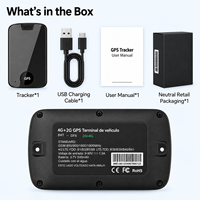 Traceur GPS magnétique 4G rechargeable 5000 mAh pour véhicules avec lecture historique