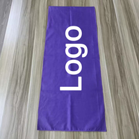 Serviette de sport en microfibre suédée personnalisée pour la gym, l'entraînement et les voyages, séchage rapide, avec logo imprimé sur mesure, serviette absorbante pour le fitness