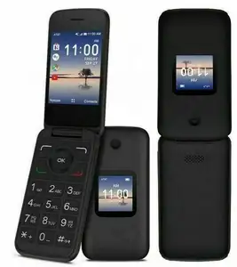 Black Refurbished Original Used Mobile Phones Unlock Cell Phone For Alcatel Go Flip 4 4052