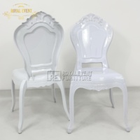 Meubles de décoration de fête d'hôtel de haute qualité acrylique chaise d'événement de mariage en gros