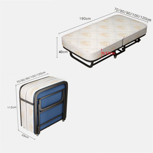 เตียงพับโครงเหล็กขนาดเดี่ยว พับได้ ใช้ในบ้าน/สำนักงาน/พักผ่อน - Product Image 3