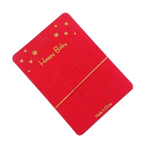 Carte en papier personnalisée <span class=keywords><strong>rouge</strong></span> à suspendre pour accessoires de coiffure DIY pour enfants et adultes - Product Image 5