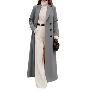 Cappotto Vintage da <span class=keywords><strong>Donna</strong></span> Autunno <span class=keywords><strong>Inverno</strong></span> 2026 per Europa, America e Medio Oriente, Casual, Lungo, Tinta Unita, Caldo con Cerniera - Product Image 5