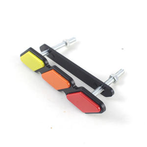 Emblème de calandre de voiture en acrylique transparent laser, badge de calandre ADT bleu dégradé tricolore à 3 grilles - Product Image 2