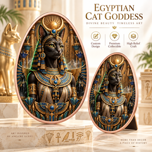 Medaglia 3D in Rilievo ad Alta Definizione con Animali Sacri Egizi in Rame Puro 999, <span class=keywords><strong>5</strong></span> oz, con Colorazione UV, Regalo per Amanti di Storia e Mitologia - Product Image 1