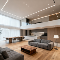 Service de conception architecturale de villas modernes de luxe professionnel, plan de maison personnalisé à 5 chambres avec piscine