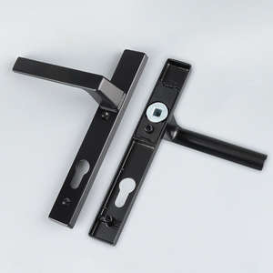 Herrajes para Puertas, Accesorios de Aluminio, Manija de Puerta Interior Negra con Palanca - Product Image 4