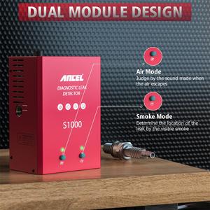 ANCEL-جهاز كاشف تسريب دخان السيارة, مولد دخان S1000 أداة كاشف تسريب دخان السيارة أداة تشخيص 12 فولت جهاز تشخيص جهد العادم - Product Image 4
