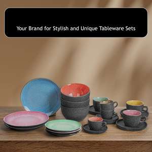 Platos de Cerámica y Juegos de Platos - Aptos para Microondas y Lavavajillas - Porcelana Ecológica y Duradera - Colección <span class=keywords><strong>Las</strong></span> <span class=keywords><strong>Palmitas</strong></span> - Product Image 6