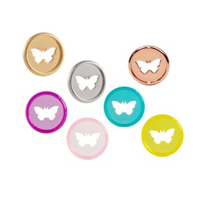 28 мм переплетные расширительные кольца для <span class=keywords><strong>7</strong></span> видов цветов пластиковых грибовидных отверстий, рассыпных листьев, Переплетенные сердечные переплетные кольца для записных книжек «DIY» - Product Image 1