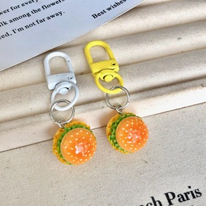 Wholesale Simulation Mini Hamburger <b>Keychain</b> Funny Novelty Bag Charm Door Buckle Unisex Creative Food Hanging Ornament Key <b>Ring</b> - Product Image 5