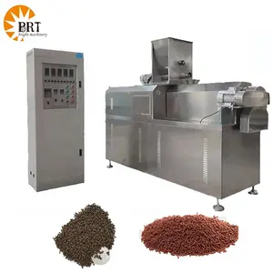 automatische produktionslinie hat eine doppelschnecken-extrudermaschine auf dem bauernhof für tilapia fischfuttermittelpellet türkei schwimmende fischfuttermaschine