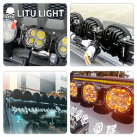 Spot Ambre Blanc Véhicule Led Rampe Utv Couverture Mince Offroad 50 Pouces Simple Rangée 12v Linkable Voiture Hors Route Lumières 4x4 Led Barre Lumineuse