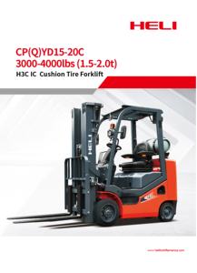 Heli CPYC15-20C Serisi 2.5 Ton LPG Kompakt Forklift - Product Image 3