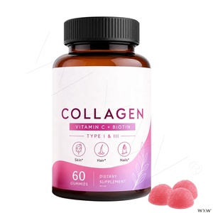 Gomitas <span class=keywords><strong>de</strong></span> Colágeno Tipo I y III con Vitamina C y Biotina, Suplemento <span class=keywords><strong>de</strong></span> Belleza para Mujeres, Apoya una Piel Radiante y Saludable, Gomitas Nutricionales Diarias - Product Image 6