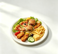 Assiette jetable écologique en fibre de coque de riz, biodégradable et compostable, en amidon de maïs pour les fêtes