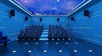 Camion de cinéma 5D à réalité virtuelle 9D, pour divertissement intérieur, en métal et plastique durables, certifié CE, capacité de 500 kg, pour parcs à thème