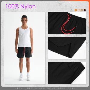 Shorts en nylon pour hommes, longueur genou, légers, à séchage rapide, décontractés, pour le sport, streetwear de haute qualité - Product Image 2
