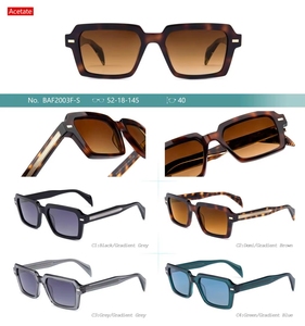 Lunettes de soleil classiques uniques résistantes Uv400 hommes femmes carrées meilleures lunettes de soleil polarisées pour le sport avec film de couleur peuvent être personnalisées - Product Image 2